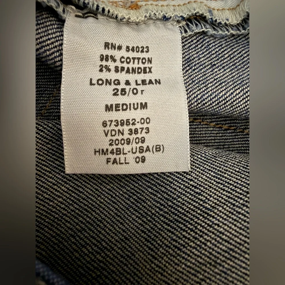 GAP 1969 Long & Lean Jeans Women Size 25 Blue Slim Bootcut Low Rise - Picture 9 of 9